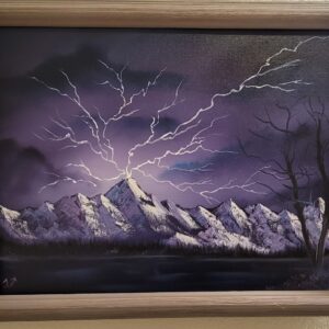 ***SOLD*** Purple Storm Mountains 18" x 24" x 1.75"