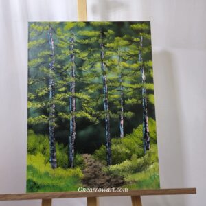 original oil painting on canvas “Enter the forest”