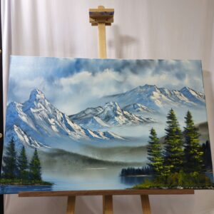 original oil painting on canvas “Mountain range”
