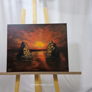 original oil painting on canvas “Sunset”